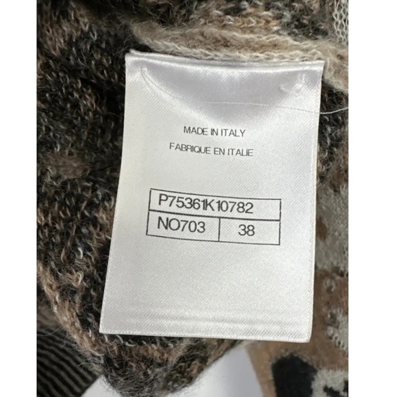 NWT CHANEL 23/A METIERS D'ART CC LEOPARD PRINT JUMPER SIZE FR 38 (UK 10) - Picture 12 of 15